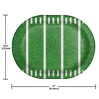 Tailgate Time American Football Oval Plate C/8