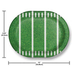 Plato Ovalado Tailgate Time Football Americano C/8