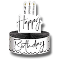 Centro de Mesa Happy Birthday Golden Wishes C/1