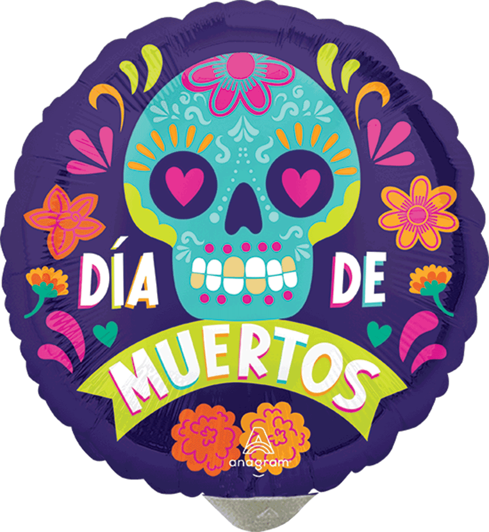 Globo 9" Calaverita Dia de Muertos C/1