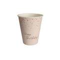 9oz Happy Birthday Rose Foil Glass C/8