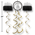 Hanging Cutouts Happy Birthday Golden Wishes C/1