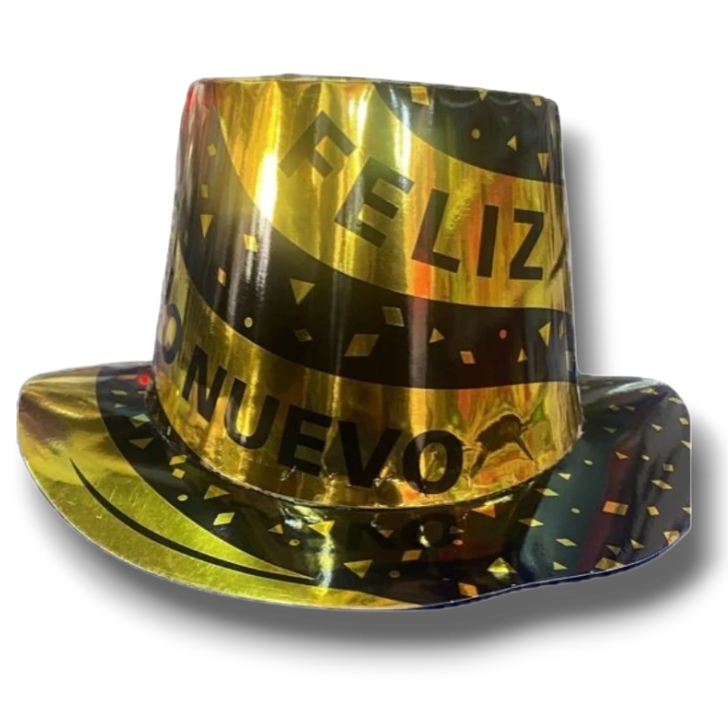 Cardboard Hat HNY Gold C/1