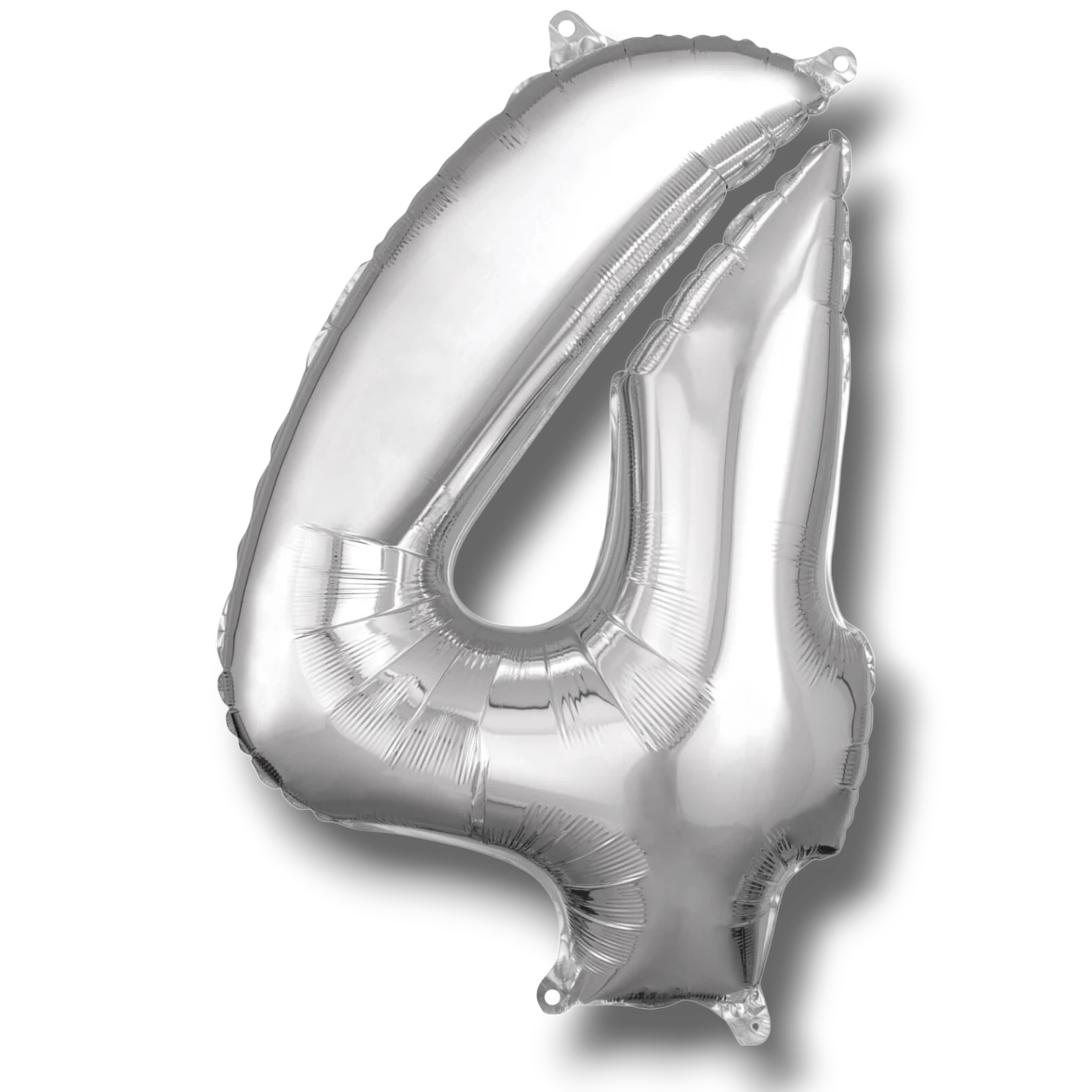 Globo 26" Numero 4 Plata C/1