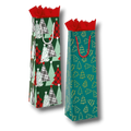 Bolsa Botella Navidad Pinos  C/1