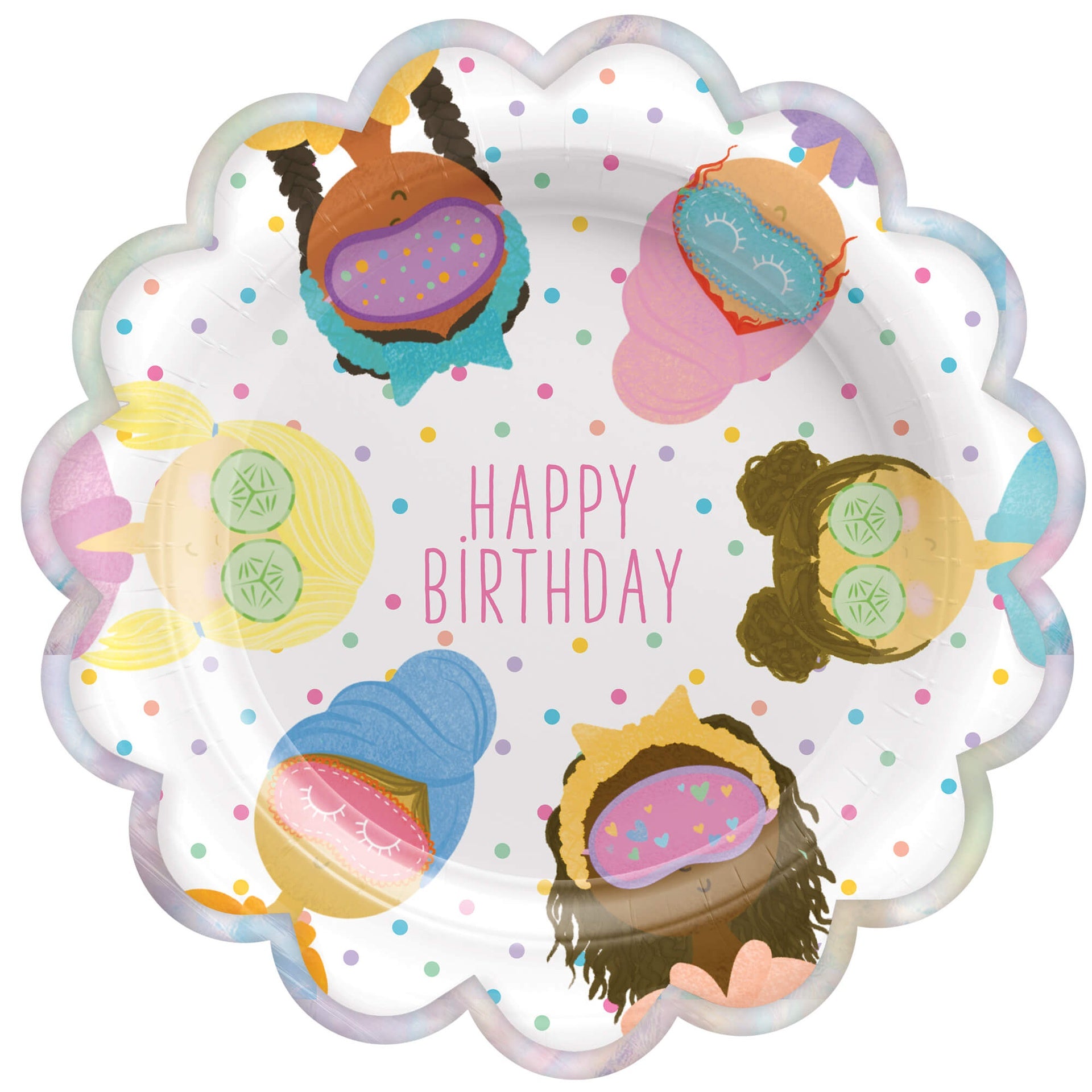 9" Spa Party Plate C/8