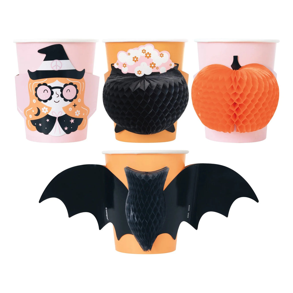 Groovy Halloween Paper Cups with Pop C/4