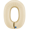 Balloon 40" Number 0 Ivory Cream C/1