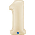 Globo 40" Número 1 Ivory Cream C/1