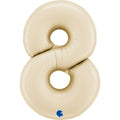 Balloon 40" Number 8 Ivory Cream C/1
