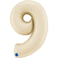Globo 40" Numero 9 Ivory Cream C/1