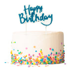 Vela Cumpleaños Happy Birthday Azul C/1