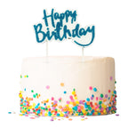 Vela Cumpleaños Happy Birthday Azul C/1