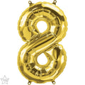 Globo 14" Numero 8 Oro C/1