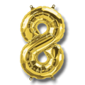 Globo 14" Numero 8 Oro C/1