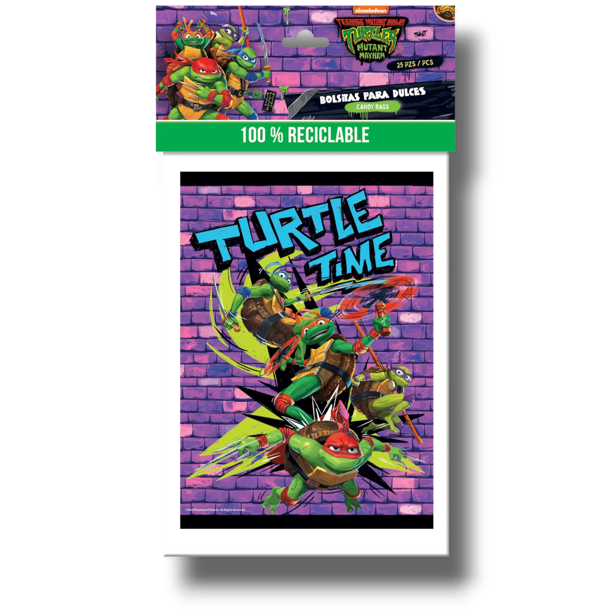 Teenage Mutant Ninja Turtles Candy Bag (25 Count)