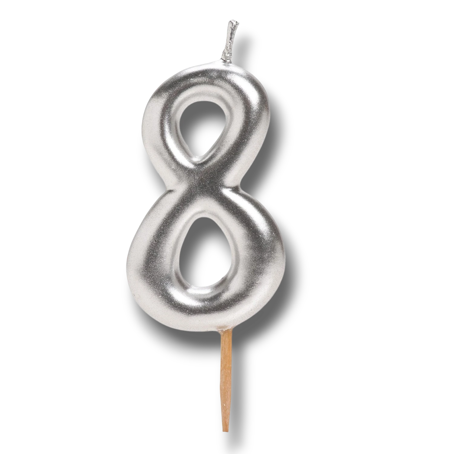Silver Comic Candle Number 8 C/1