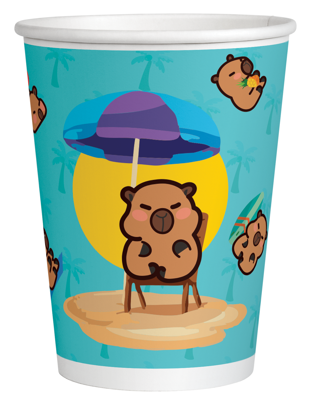 Vaso 9oz  Capibara Summer C/8