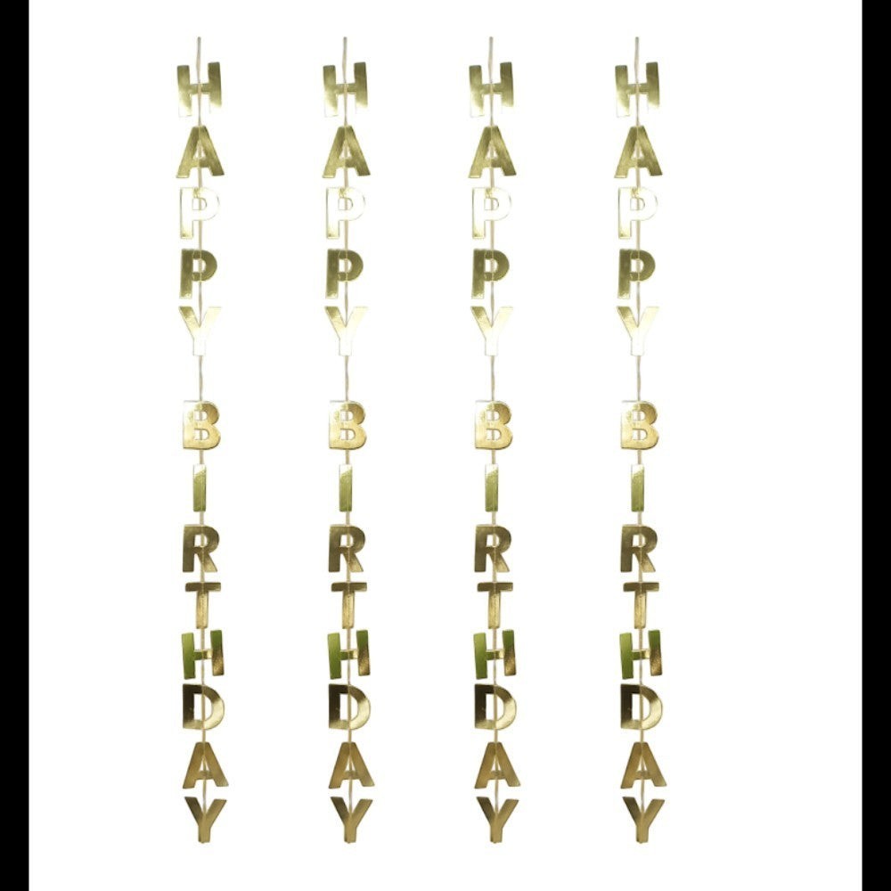 Happy Birthday Foil Strips for Balloon C/5
