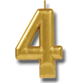 Golden Number Candle 4 C/1