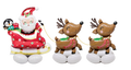 AirLoonz Santa's Sleigh with Reindeer Christmas C/1