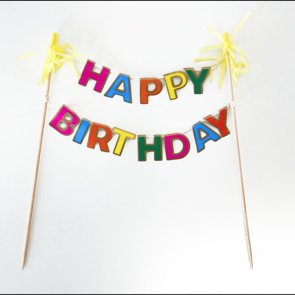 Cake Topper Happy Birthday Colors C/1