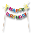 Cake Topper Happy Birthday Colores C/1
