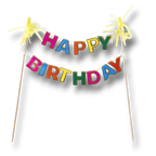 Cake Topper Happy Birthday Colores C/1