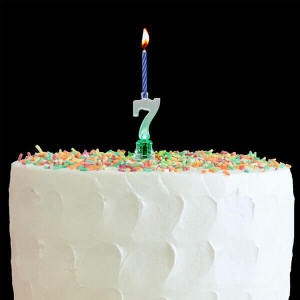 LED Candle Number 7 C/1