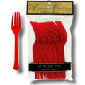 Tenedores Rojo C/20