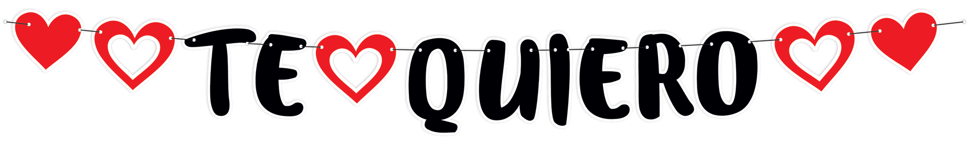 Die-Cut Mobile Garland I Love You C/1