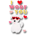 Gel Clings I Woof You C/1