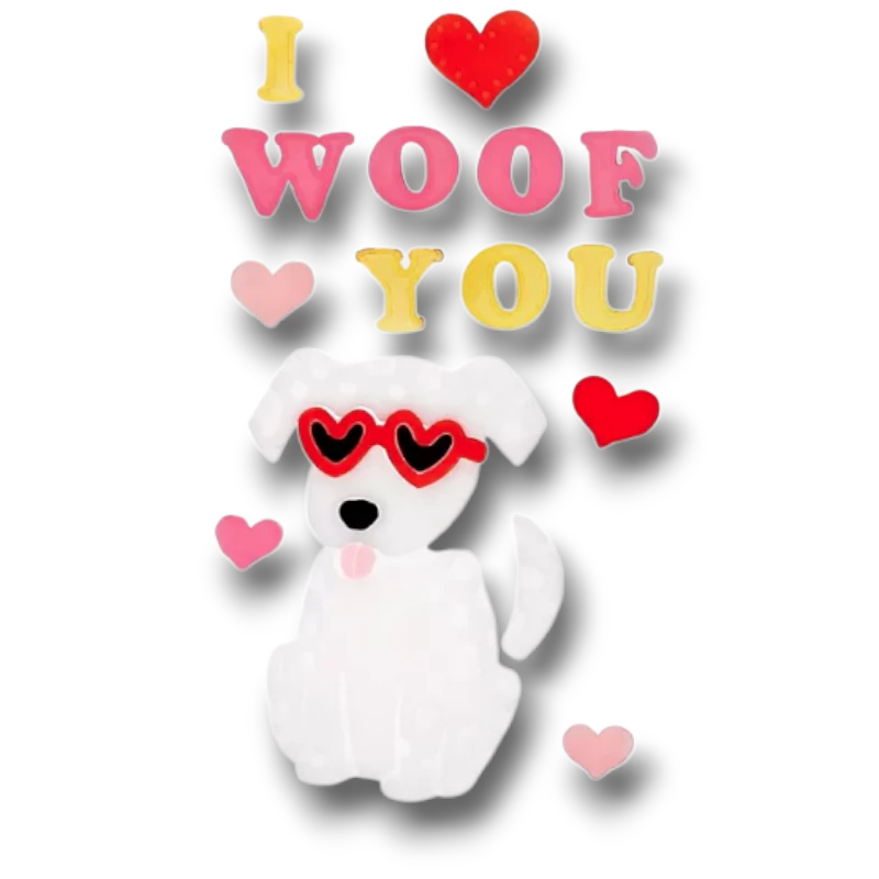 Gel Clings I Woof You C/1