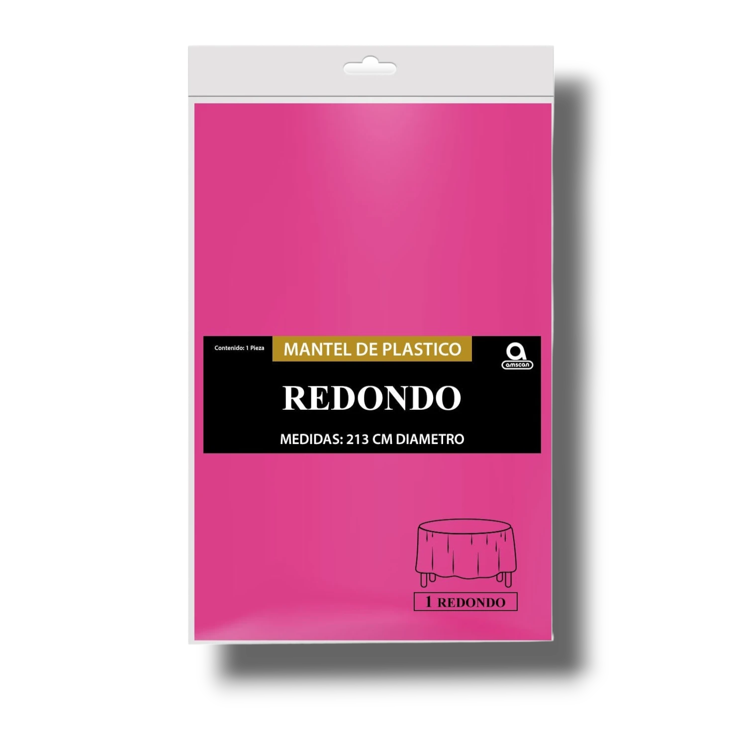 Mantel Redondo Magenta C/1