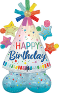 Airloonz Jr Balloon Happy Birthday Hat C/1