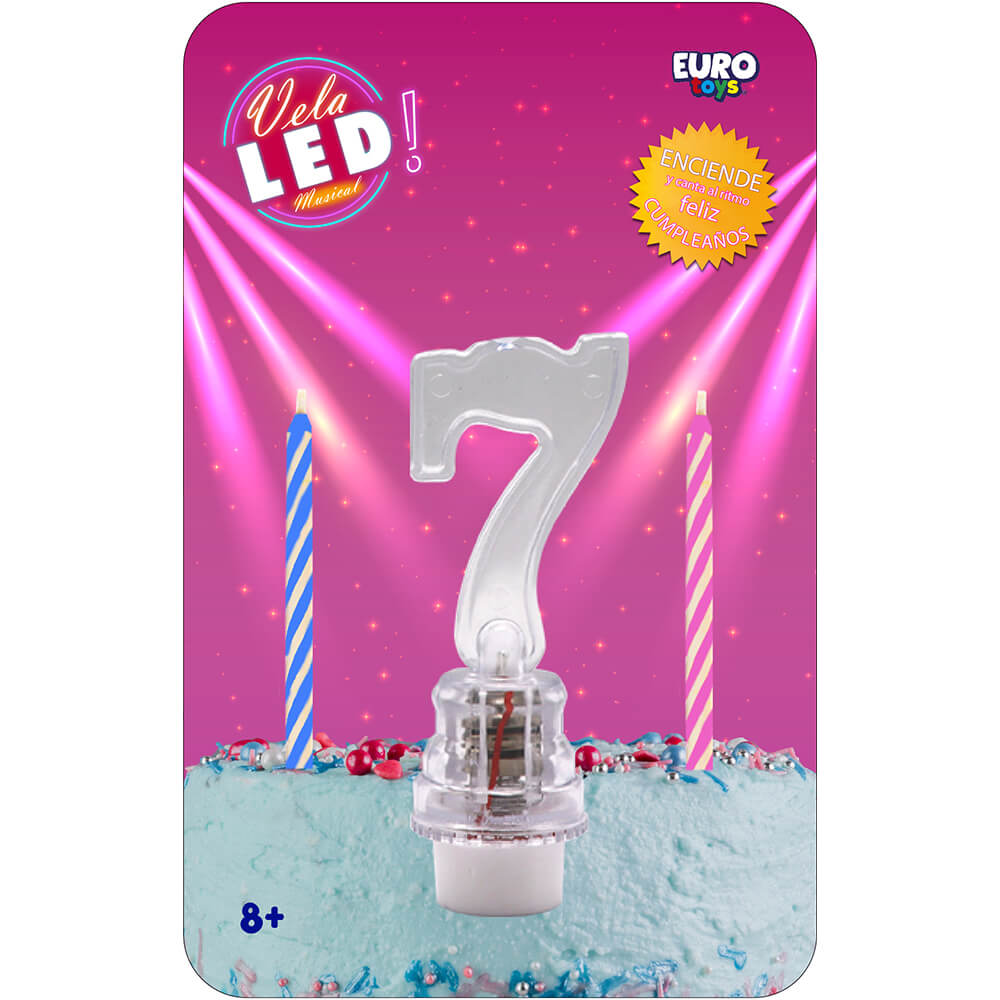LED Candle Number 7 C/1