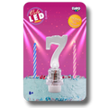 Vela Led Numero 7 C/1