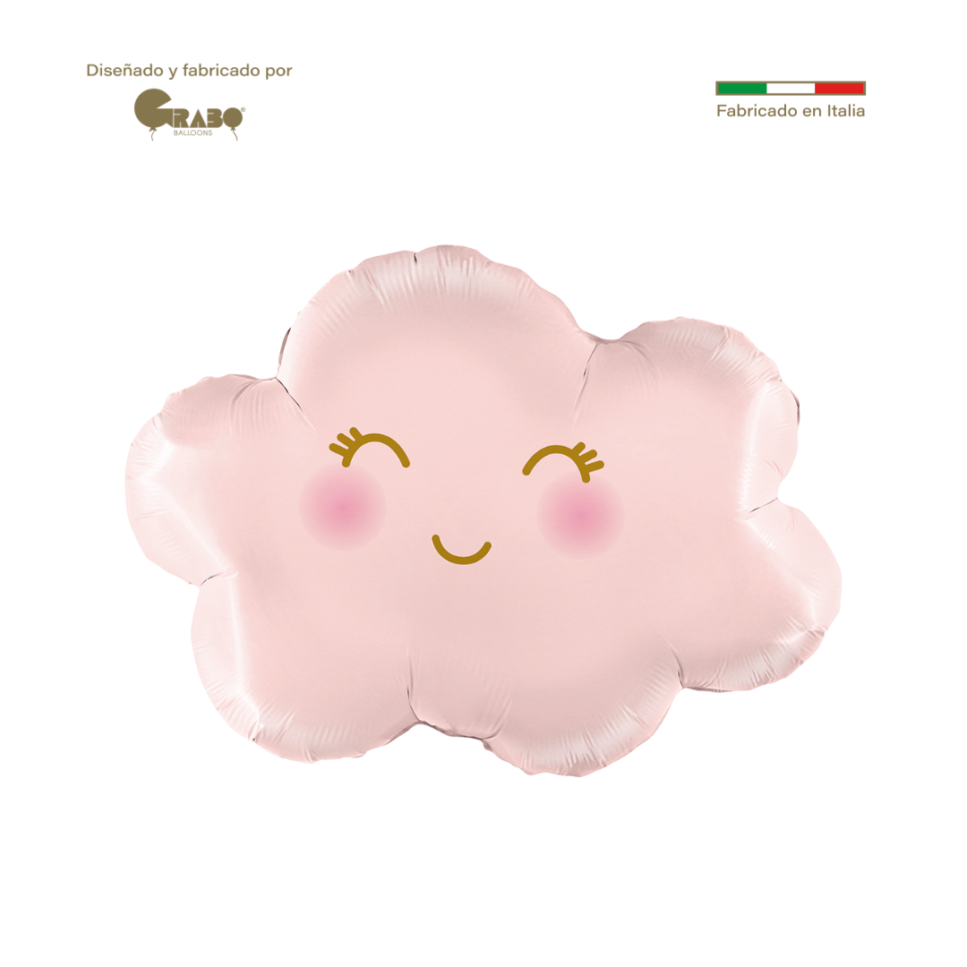 24" Cloud Balloon, Pastel Pink Satin, 1 per balloon