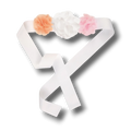 Baby Shower Flowers Bump Sash C/1