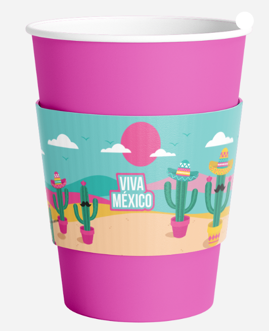 Manga Para Vaso Mexico Desierto C/8