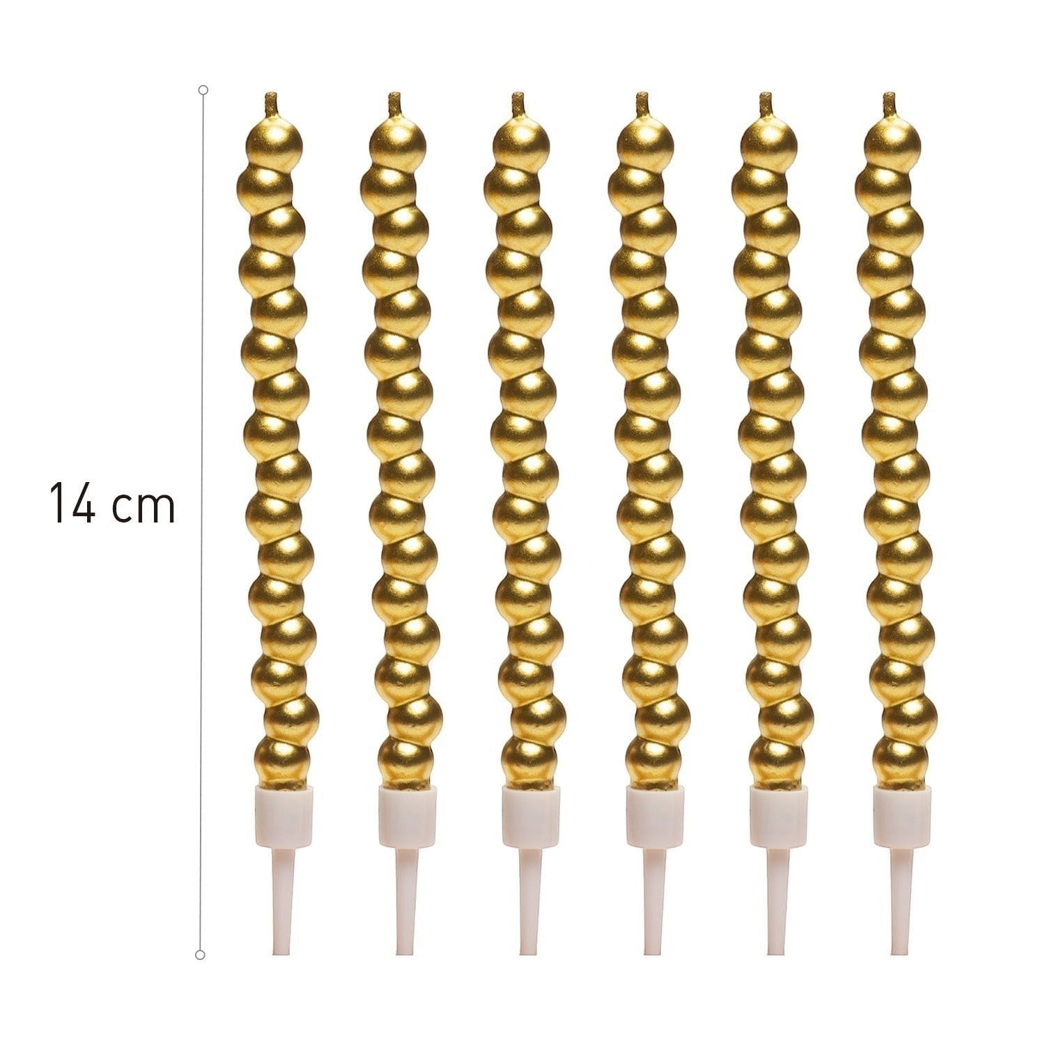 Gold Bubble Candles (6 Pack)