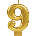 Golden Number 9 Candle C/1