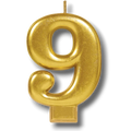 Golden Number 9 Candle C/1