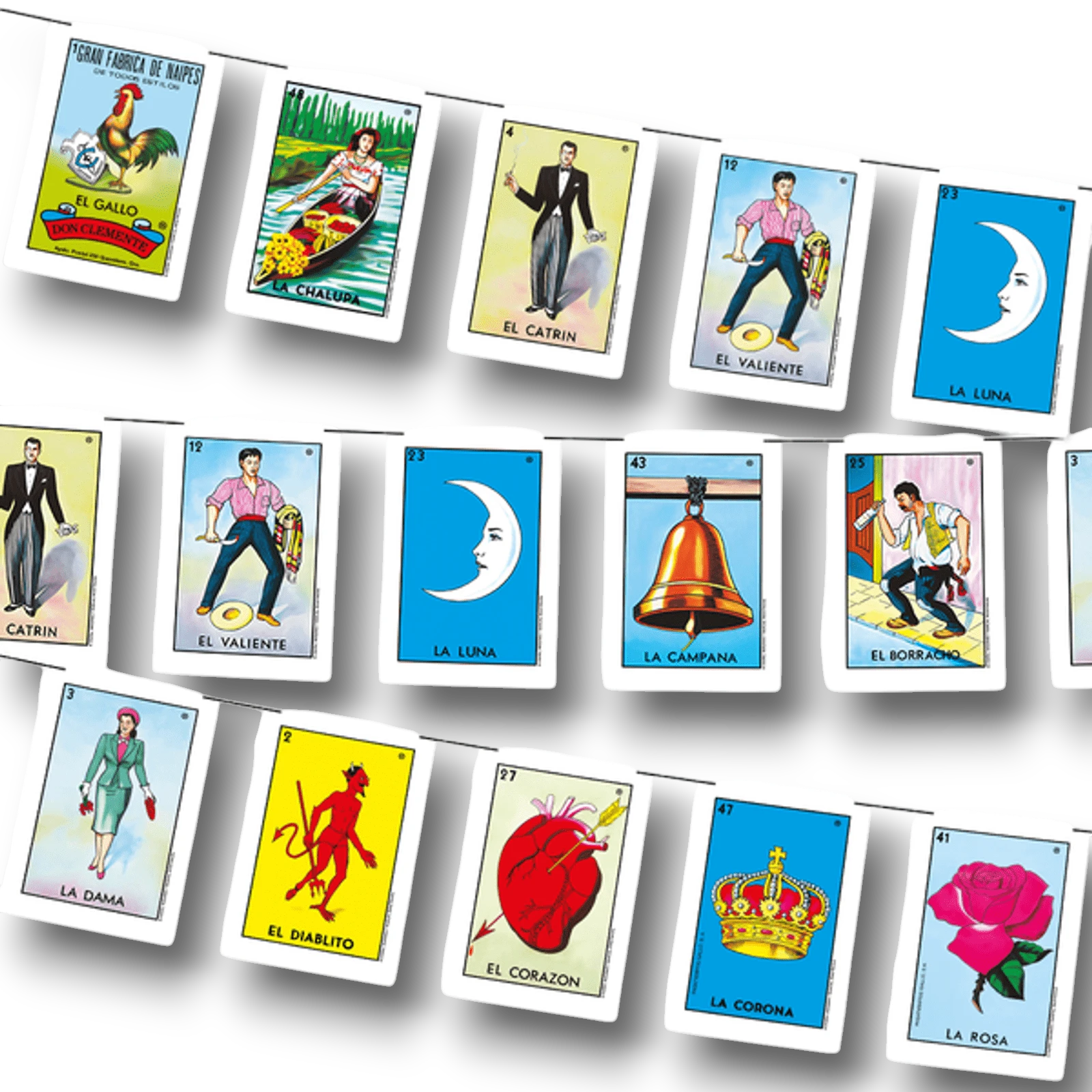 Banner Letters Mexican Loteria C/1