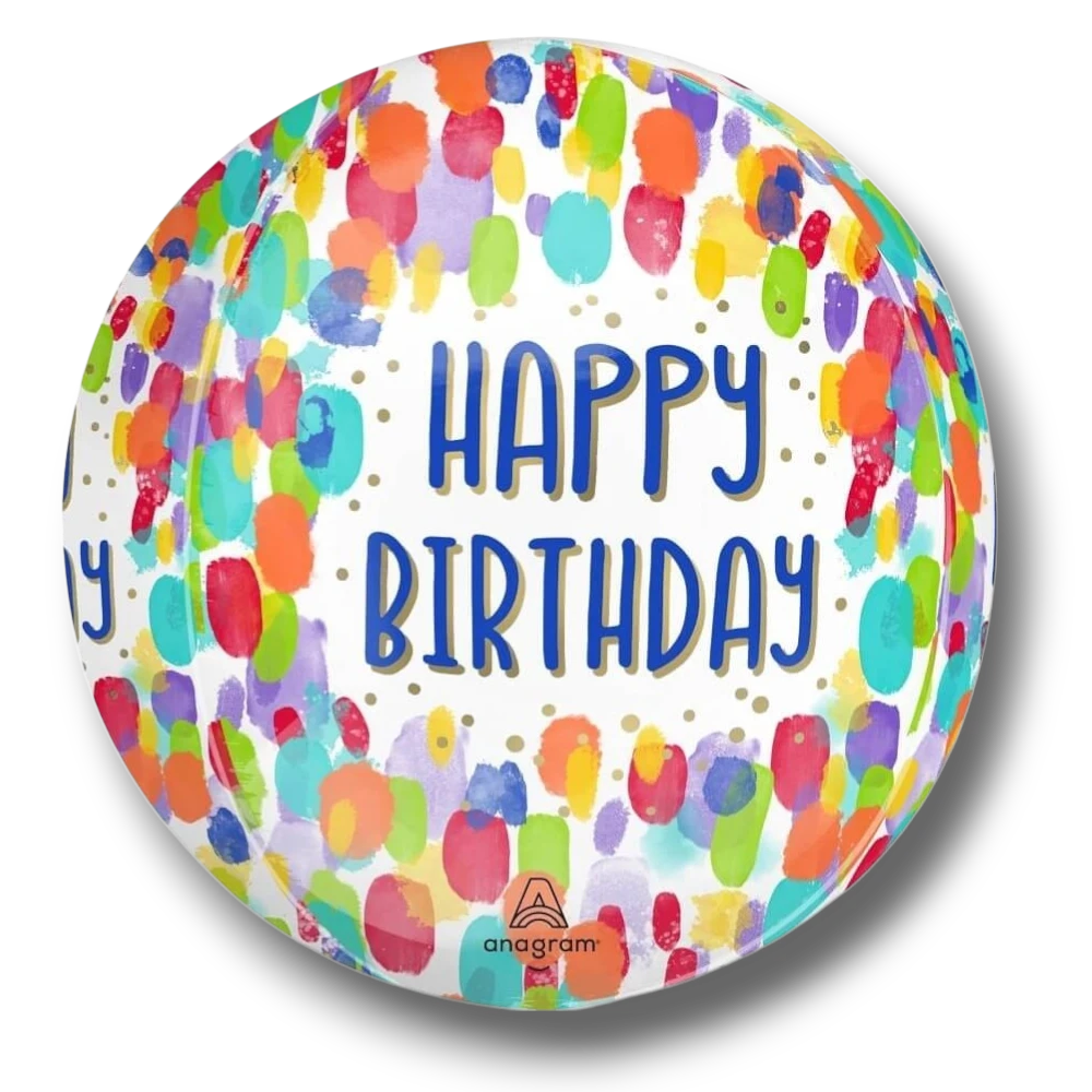 Orbz Painterly Dots Birthday