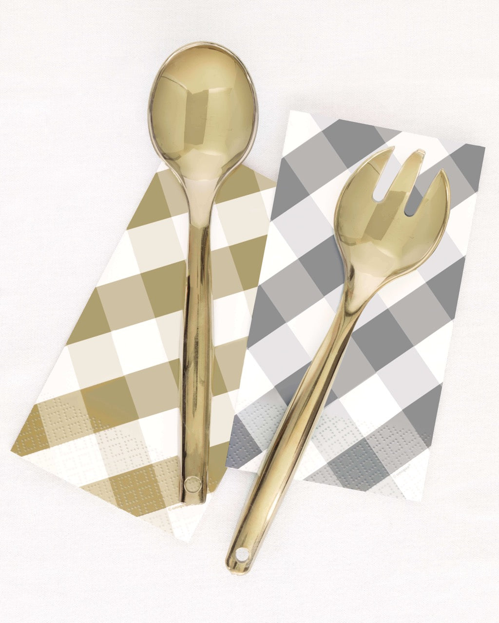 Plastic Utensils Dorado C/4