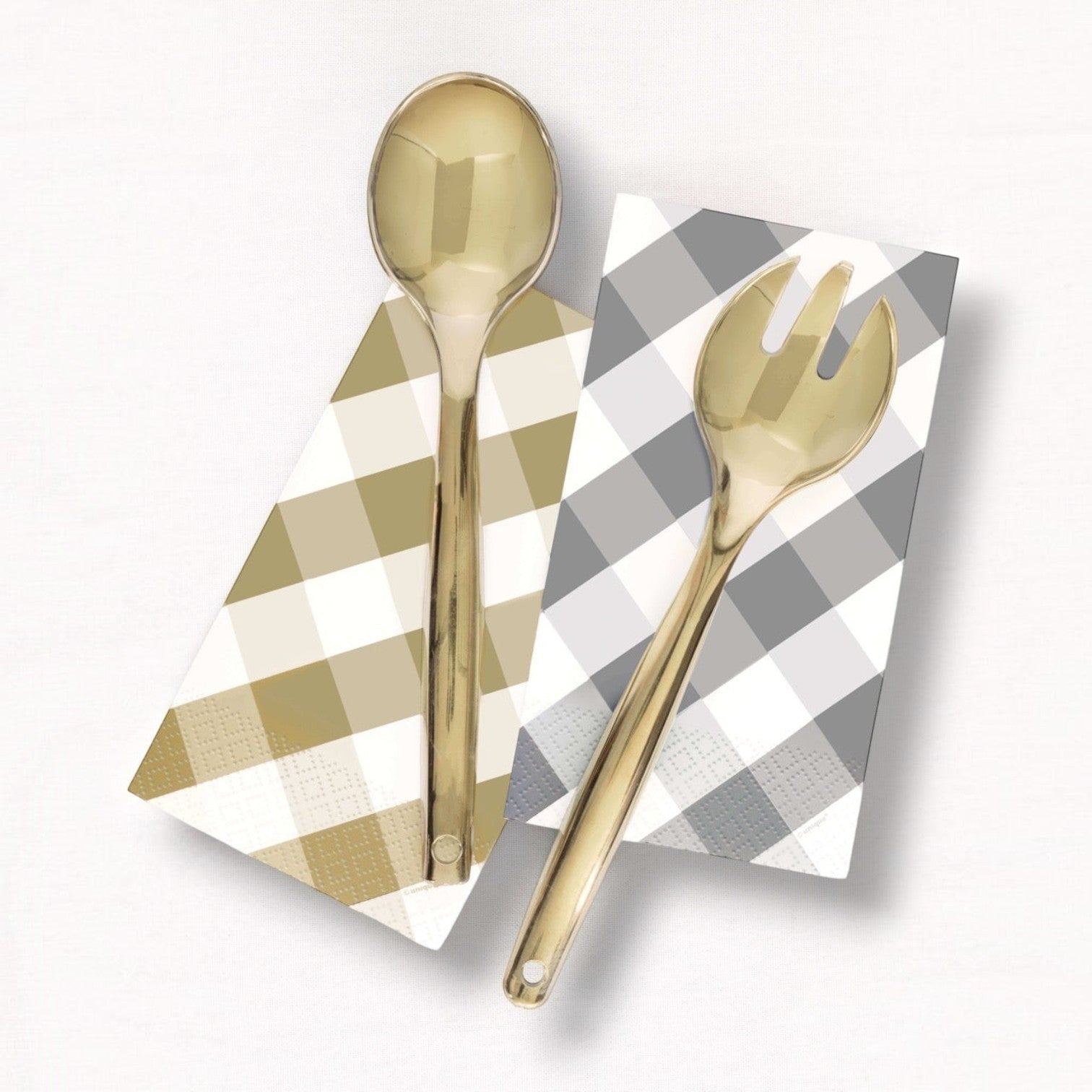 Plastic Utensils Dorado C/4