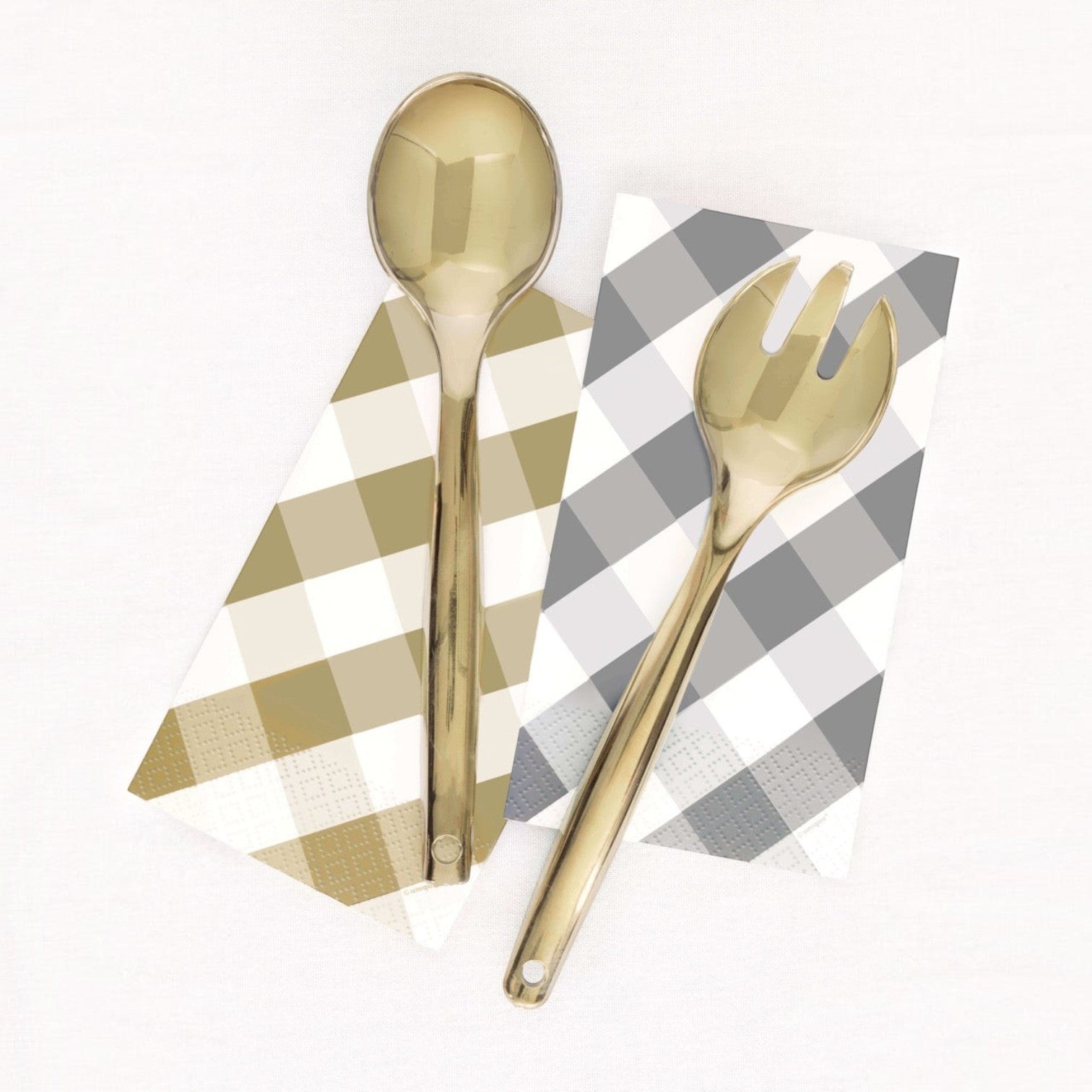 Plastic Utensils Dorado C/4