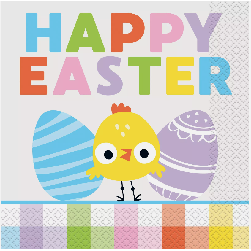 Servilleta G Happy Easter Egg C/16