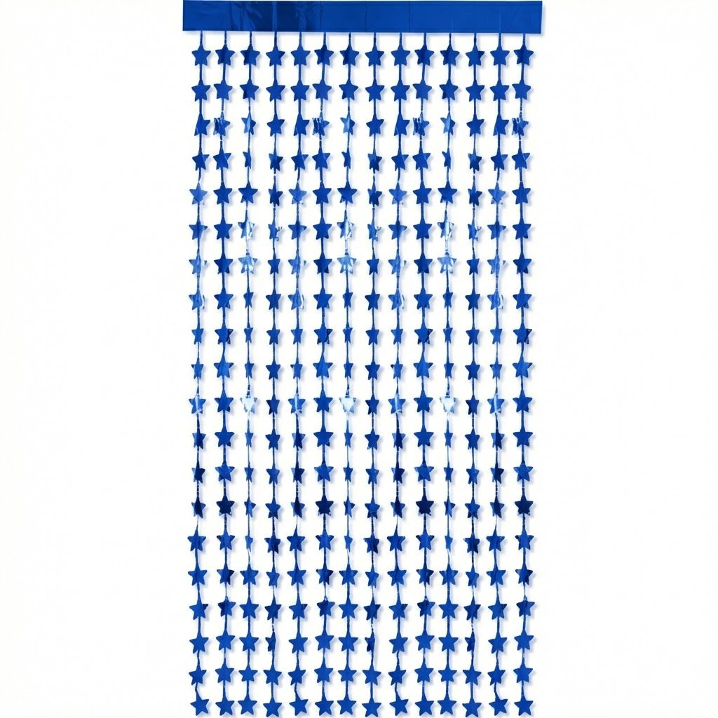 Cortina De Estrella Azul Rey C/1